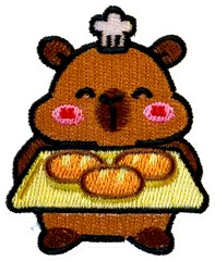 Capybara chef boulanger