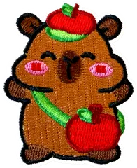 Capybara aux pommes