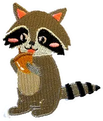 Raton laveur gourmand